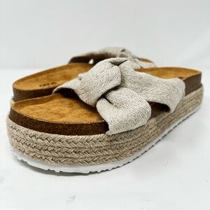 ASOS Cream Espadrille Slides